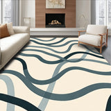 Abstract Wave Flow Design with Movement(Beige)