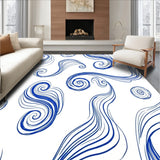 Bohemian Spiral Galaxy Textured with Swirling(Blue)