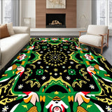 Festive Yuletide Elves with Twinkling and Holiday Parcel Illustrations(Black)