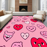 Kawaii Floor Covering with Cute Character (Pink)