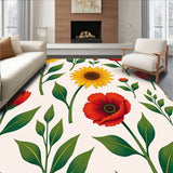 Blooming Garden Symphony Absorbent Vintage Botanical Illustration(Yellow)