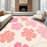 Romantic Petal Journey Exquisite Walkway Tapestry(Pink)