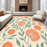 Retro Botanical Garden Artistic Print Elegant(Orange)