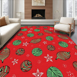 Holiday Pinecone Medley Motif with Frosted Accents(Red)