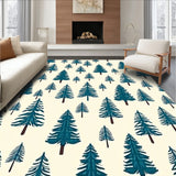 Evergreen Tannenbaum Holiday Floor Accent With Decorative Motif(Ivory)
