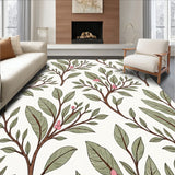 Rustic Weathered Floral Vine Heritage Cottage Farmhouse Charm (Brown)