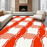 Rustic Highland Picnic Blanket Tangerine Dream(Red)