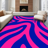 Abstract Ripple Design Featuring Bold Interlaced Lines(Pink)
