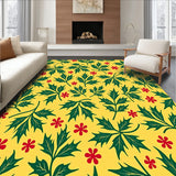 Holly Berry Vine with Traditional Festive Botanical Design(Yellow)