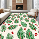 Festive Pine Bough with Holly Berry Motifs Decorative(Green)