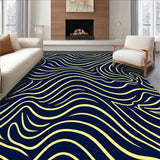 Waves Interlocking Spiral Decorative (Blue)