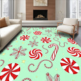 Whimsical Winter Cane Bakery Floor Protection(Green)
