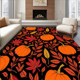Harvest Festival Pumpkin Maple Autumn Symphony(Black)