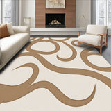 Artistic Pebble Mosaic Marbled Textural Wave(Brown)