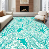 Tropical Fish Mosaic with Underwater Garden Vines(Ivory)