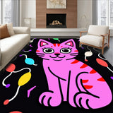 Quirky Sparkling Tabby Jester Yuletide Entertainment Throw(Pink)