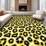 Abstract Animal Inspired Design Featuring Monochrome Spotted Motifs(Yellow)