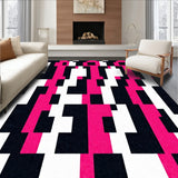 Classic Checkered with Bold Contrasting Stripes and Crisp Lines(Black)