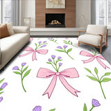 Whimsical Bow Featuring Wildflowers and Graceful Ribbons(Pink)