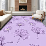 Lavender Bloom Floral Tapestry Collection Accent(Purple)