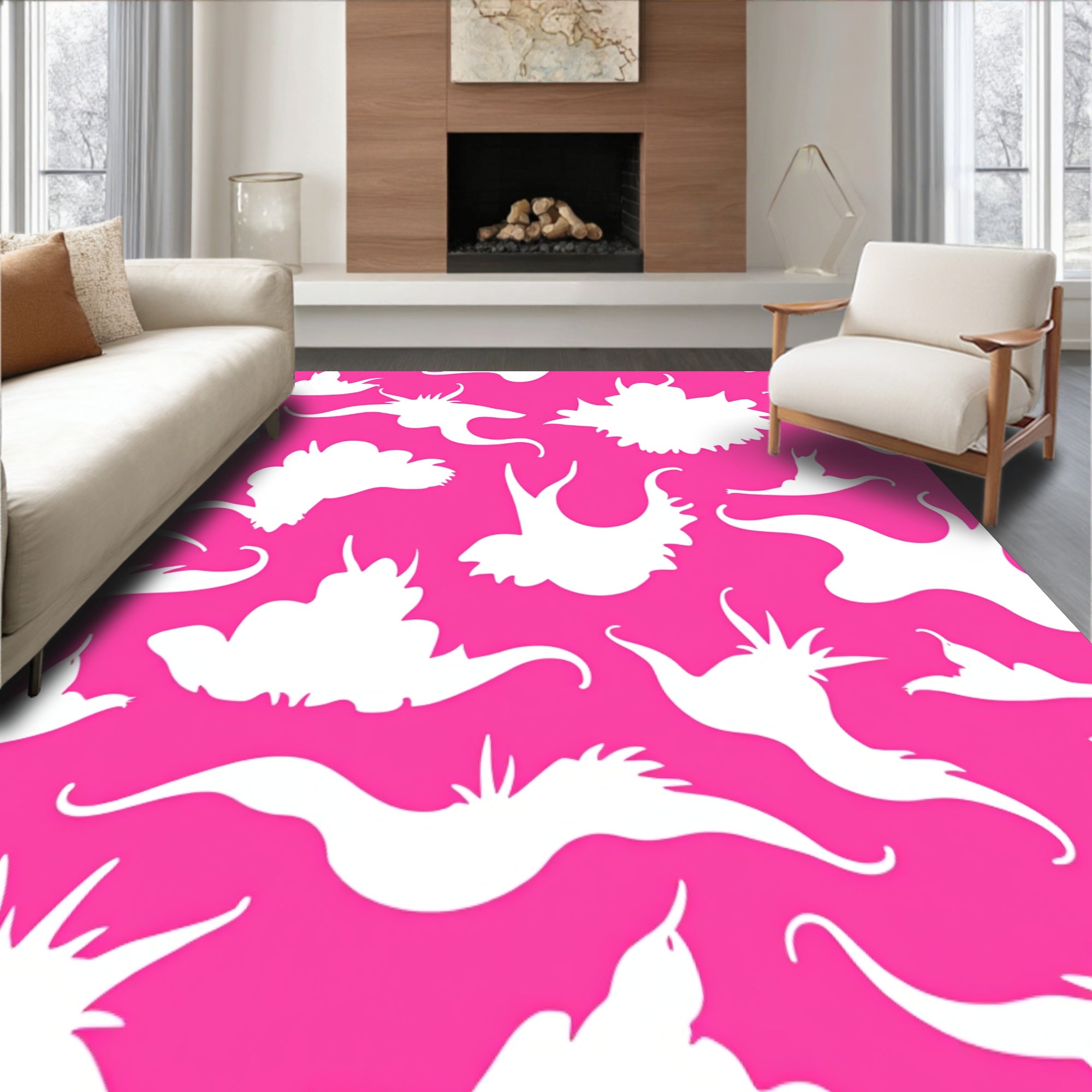 Stratosphere Inspired Irregular Shape with Airy Accents(Pink)