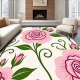 Elegant Blooming Rose Garden Symphony Decorative Accent(Pink)