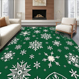 Yuletide Flurry Elegant Snowfall Entrance Welcoming(Green)