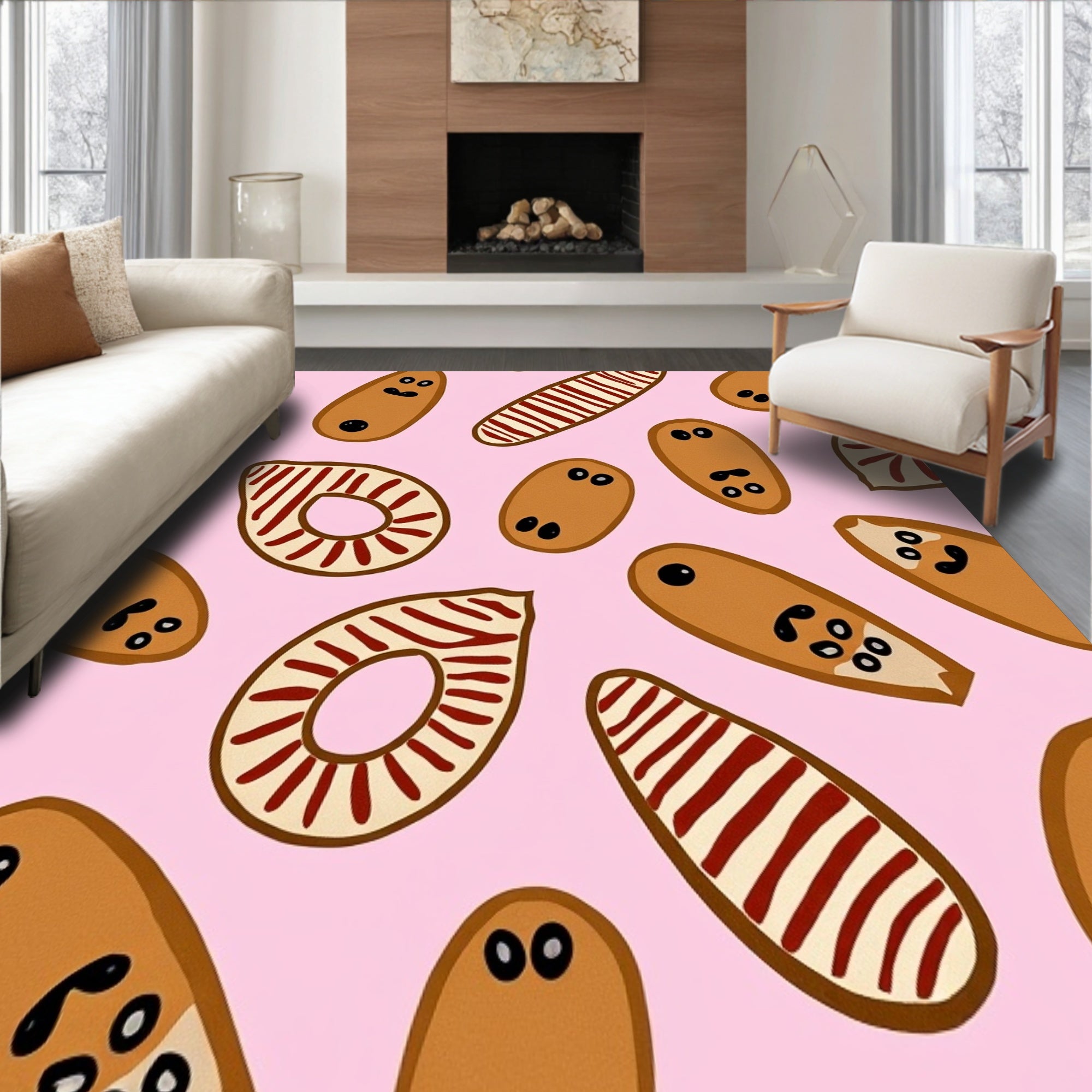 Delightful Bakery Character Protector Striped Mint(Pink)