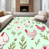 Heritage Farm Animal Ensemble with Cottage Garden Florals (Green)