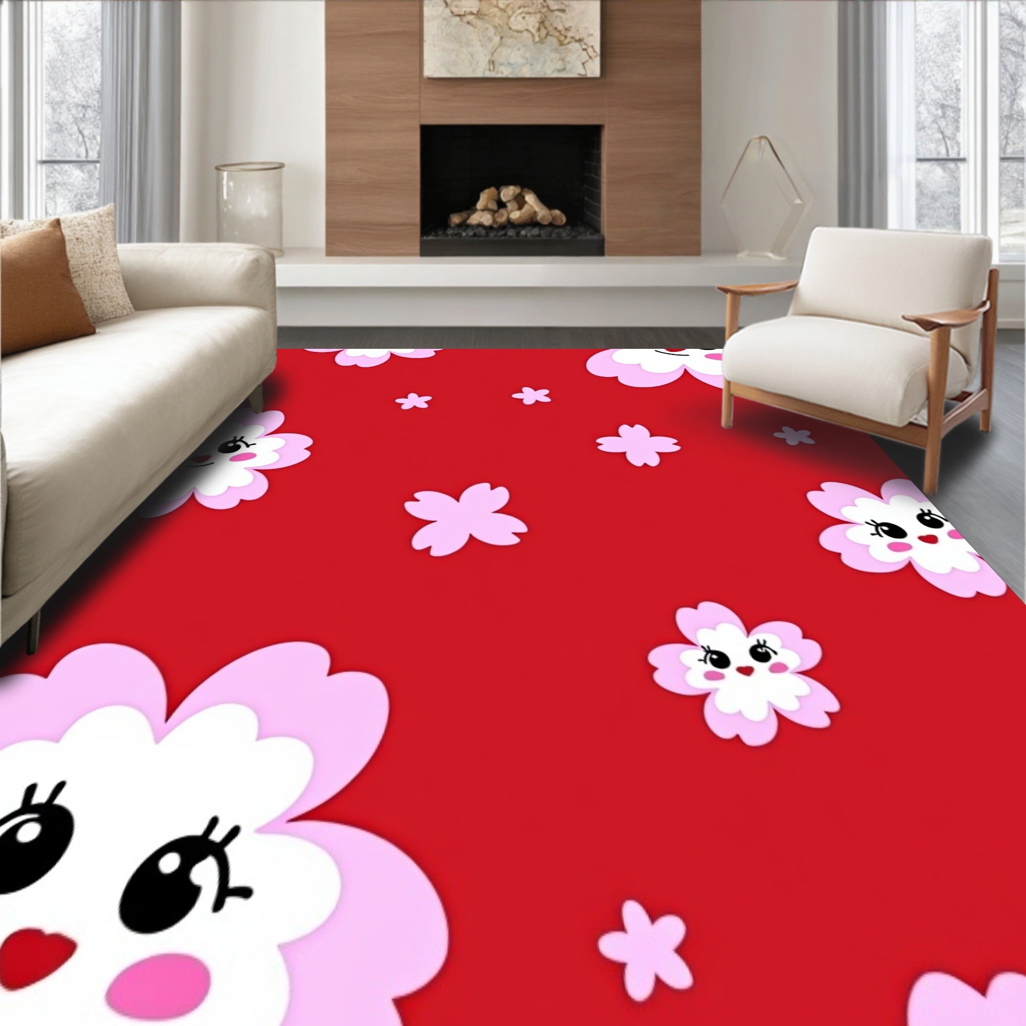 Kawaii Cherry Blossom Petal Dance(Red)