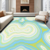 Celestial Cloudburst Abstract Motif with Gradient Swirls(Blue)