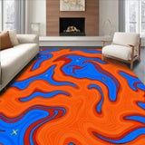 Celestial Swirl Mystical Nebula Dream Vision Tapestry(Orange)