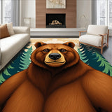 Wilderness Portrait Accent Decorative Floor(Brown)