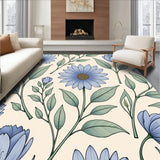 Botanical Tapestry Design with Garden Charm(Beige)