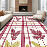 Festive Plaid Pine Branches with Scripted Holiday Greetings(Red)