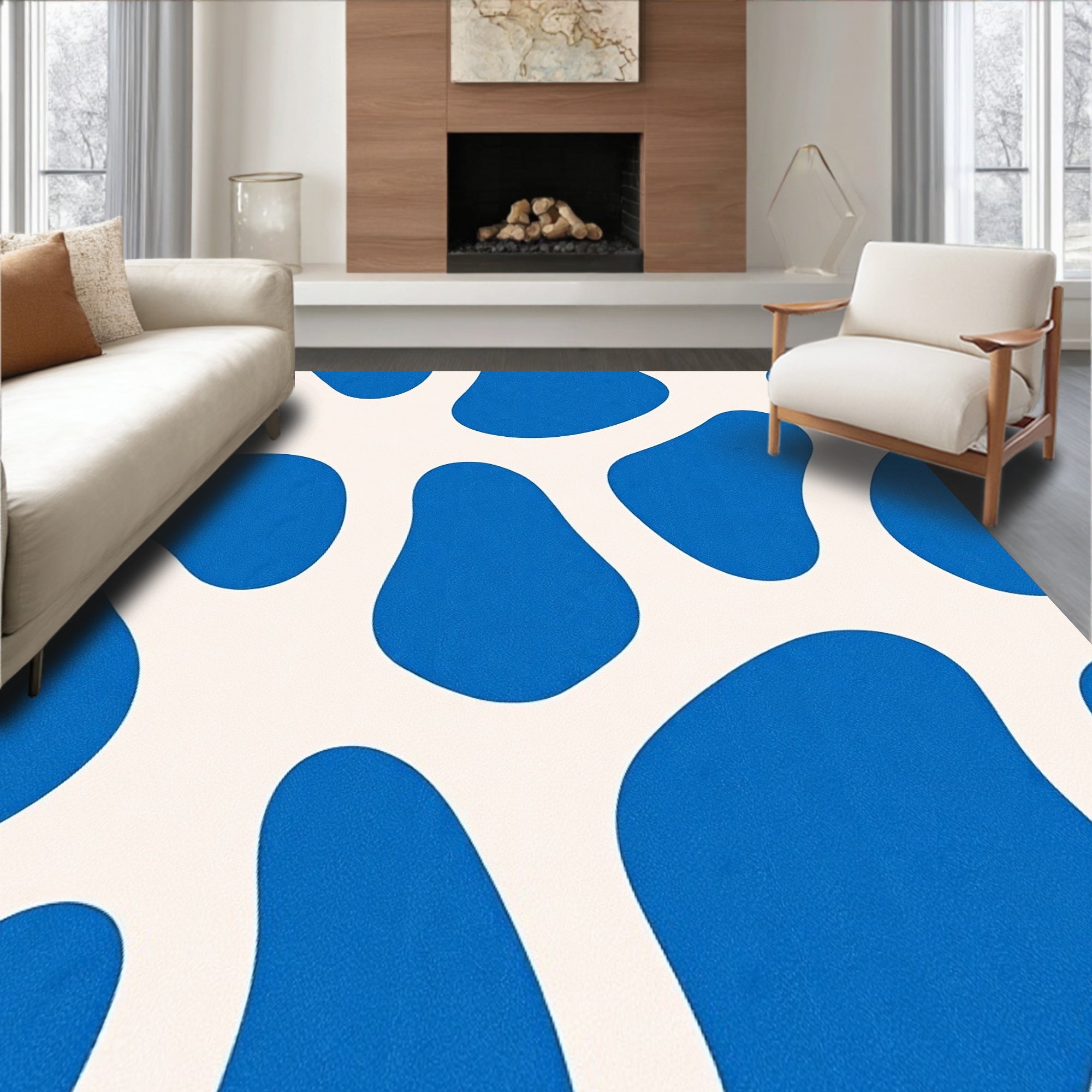 Whimsical Nimbus With Freeform Edges(Blue)