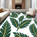 Botanical Leaf Motif Nature Inspired Contemporary Design (Green)