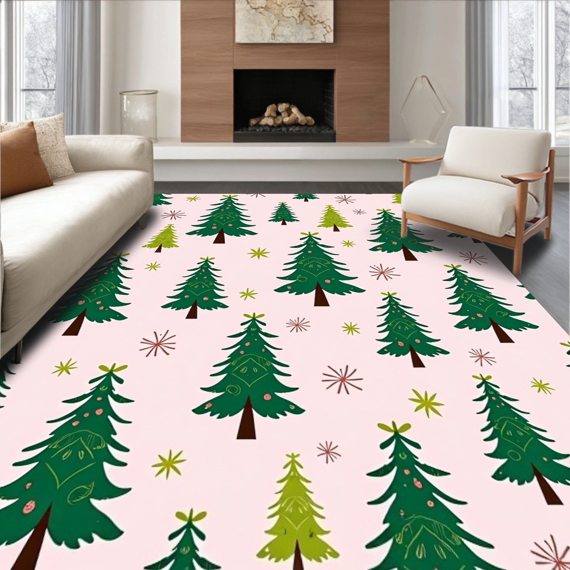 Enchanted Fir Jubilation Seasonal Artwork(Pink)