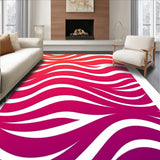 Sunset Cascade Ombre Waves Contemporary Artistic (Orange) - ODIKA