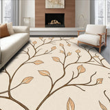 Rustic Botanical Vine Artisan Jacquard(Beige)