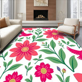 Enchanted Garden Symphony with Fluttering Silhouettes and Blooming Sprays(Pink)