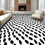 Abstract Animal Inspired Spotted Motif with Monochrome Flair (Black) - ODIKA
