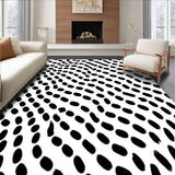 Abstract Animal Inspired Spotted Motif with Monochrome Flair (Black) - ODIKA