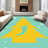 Zen Holiday Pose Mindful Greeting Arch Doormat(Turquoise)