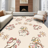 Winter Bell Semicircle Entrance Covering Festive(Beige)