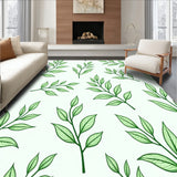 Botanical Leaf Print Decorative with Nature Inspired Artwork(Green)