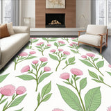 Farmhouse Botanical Print with Cottage Garden Florals (Pink)