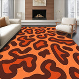 Sunset Savannah Inspired with Spotted Abstract Animal Design(Orange)