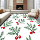 Enchanted Holly Berries Celebration Tapestry(Green)