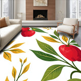 Autumn Harvest Apple Orchard Botanical Half Moon Door(Red)